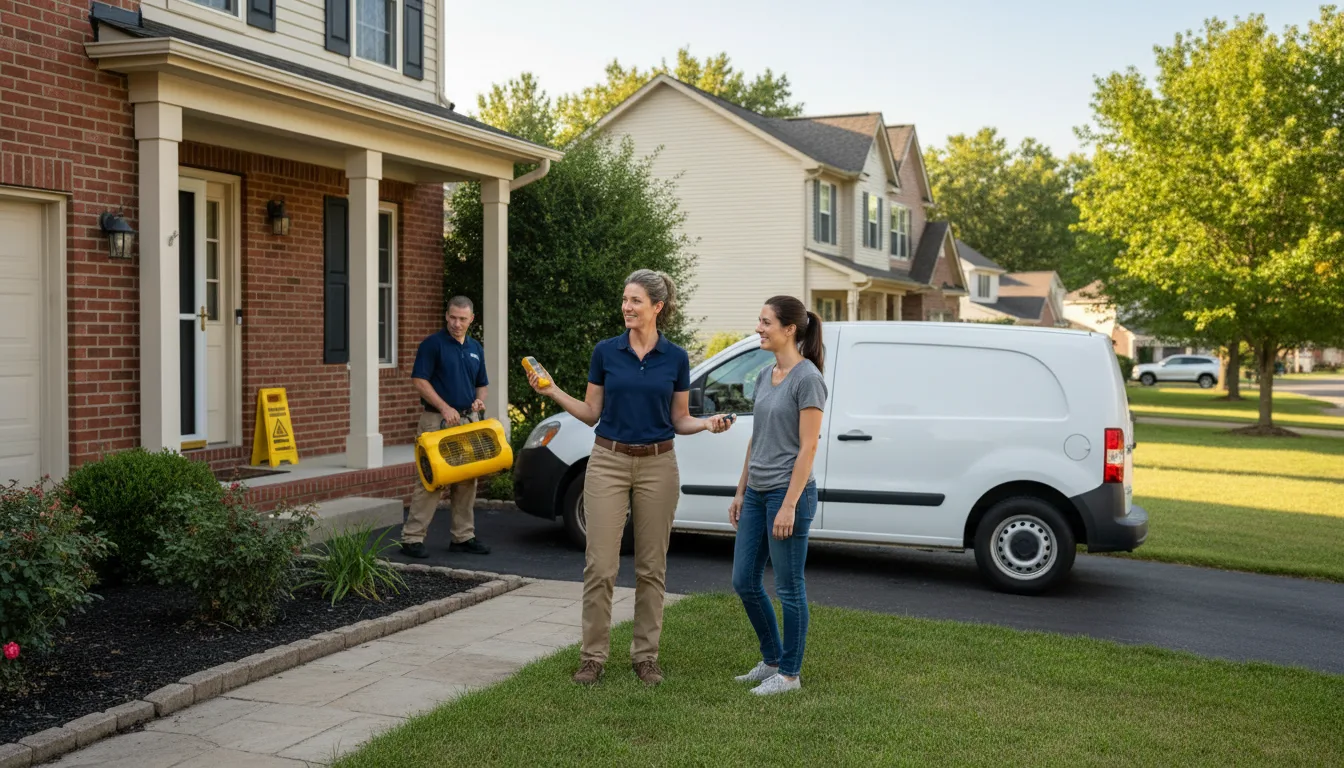 Residential water damage restoration in Curwensville, PA
